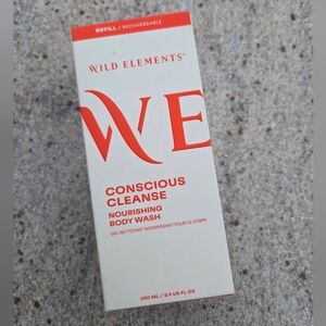 WILD ELEMENTS CONSCIOUS CLEANSE NOURISHING BODY WASH - 250 ML. NEW IN BOX